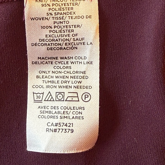 Ann Taylor Maroon Blouse with Bow Accent - Picture 9 of 13